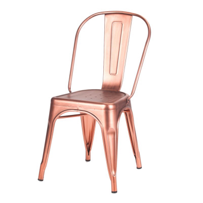 Gold on sale tolix chair